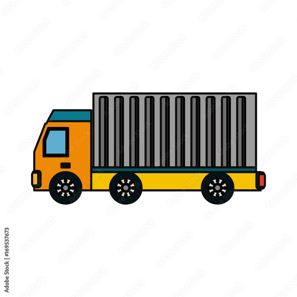 Delivery truck vehicle icon vector illustration graphic design Delivery truck vehicle icon vector illustration graphic design