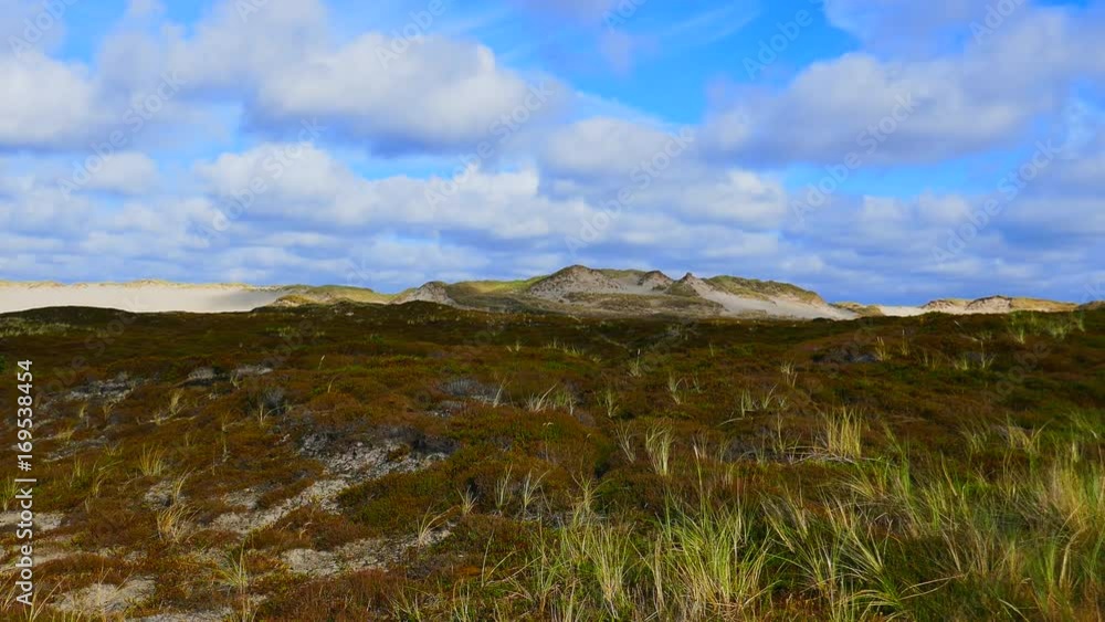 Sylt Nordsee - ziehende Wolken über Dünen Landschaft Wattenmeer Sylt Nordsee - ziehende Wolken über Dünen Landschaft Wattenmeer