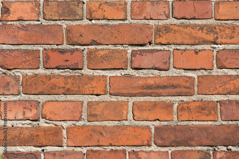Red and brown brick walls for background Red and brown brick walls for background
