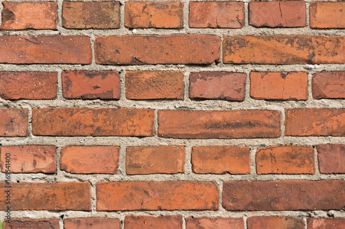 Red and brown brick walls for background
