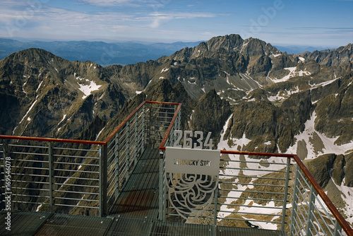 Fototapeta Naklejka Na Ścianę i Meble -  Lomnica Peak   High Tatras mountains of Slovakia