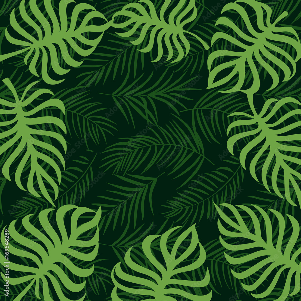border frame tropical palm leaf 10eps border frame tropical palm leaf 10eps