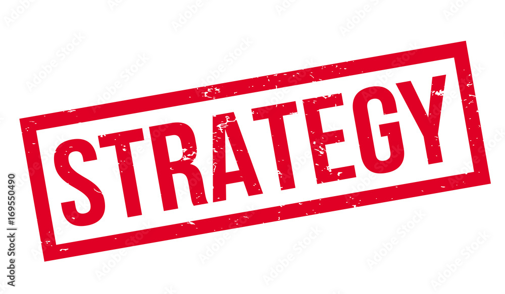Strategy rubber stamp. Grunge design with dust scratches. Effects can be easily removed for a clean, crisp look. Color is easily changed. Strategy rubber stamp. Grunge design with dust scratches. Effects can be easily removed for a clean, crisp look. Color is easily changed.