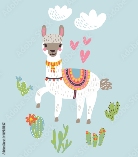 Lama vector illustration