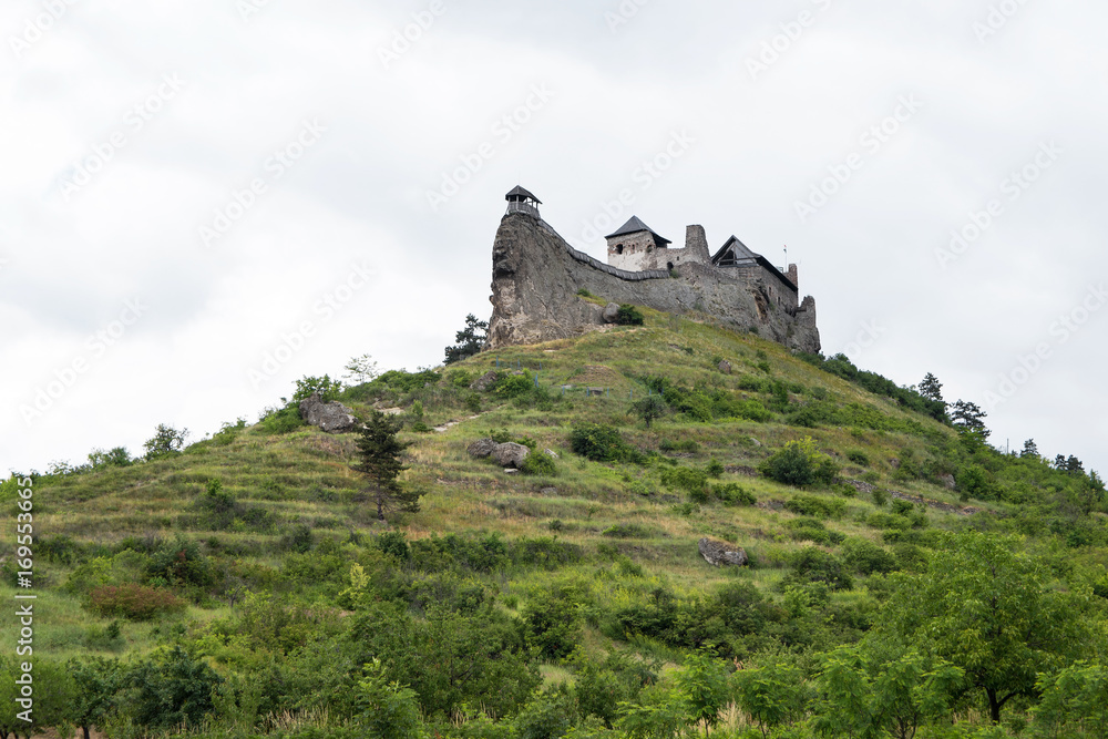 Castle of Boldogko on hilltop in Hungary