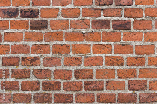 Background of old brick wall pattern texture.