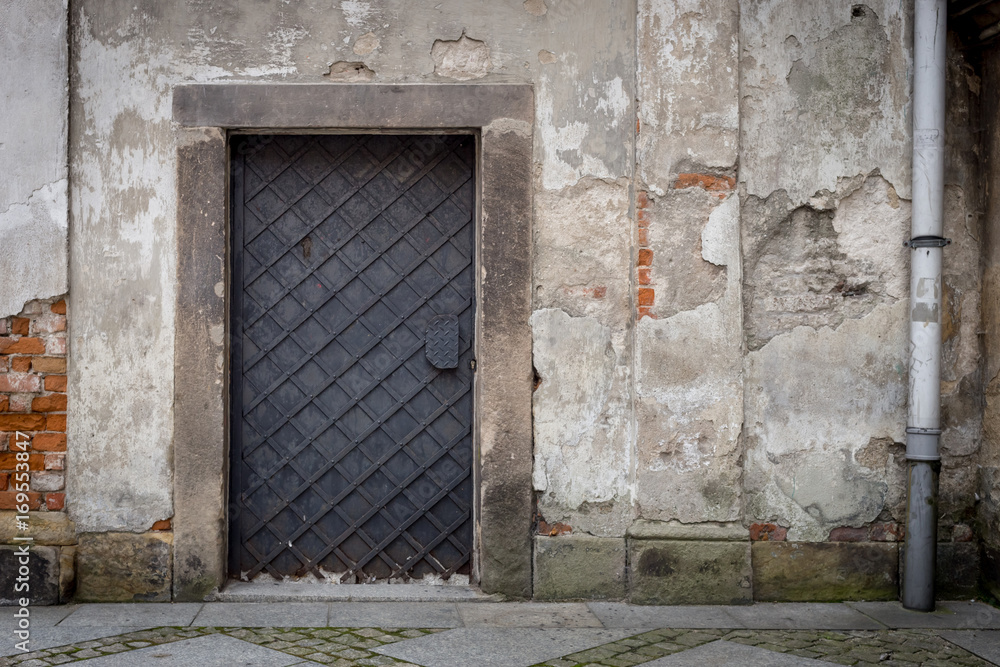 The old wooden door. Background