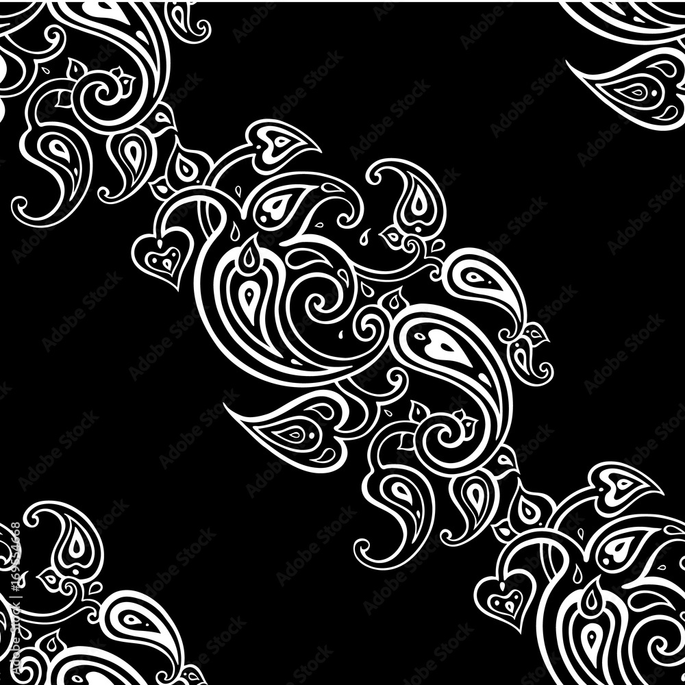 Paisley Ethnic ornament. Paisley Ethnic ornament.