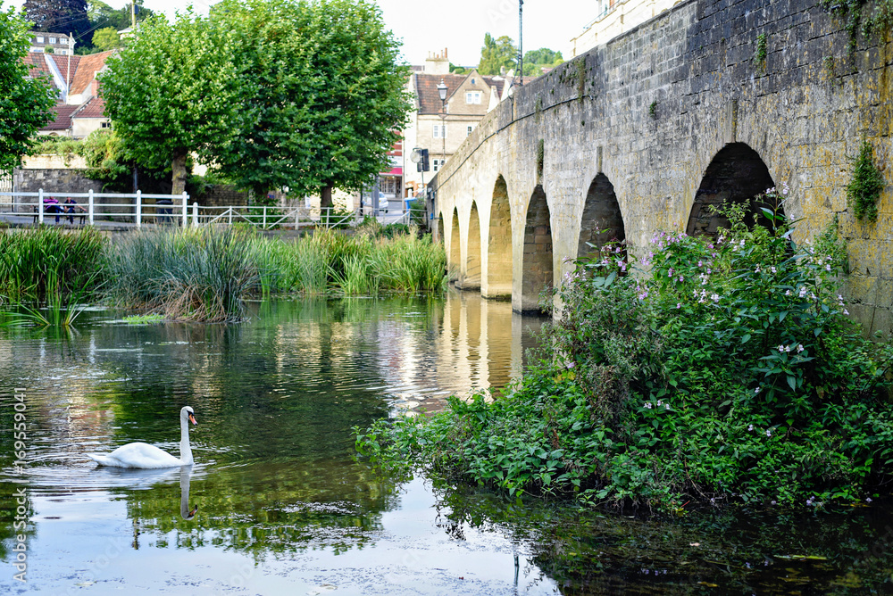 Fototapeta premium Avon river, Bradford Upon Avon