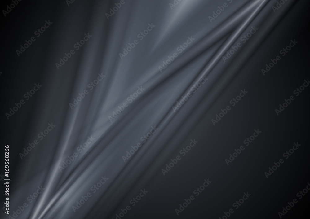 Dark abstract smooth lines vector background