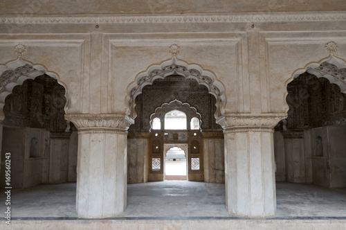 Interior of palace in Orchha  India