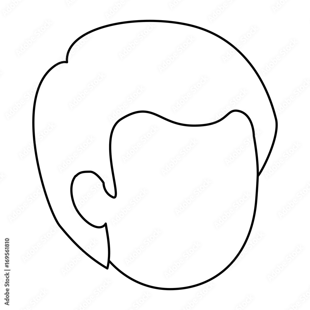 man face icon over white background vector illustration man face icon over white background vector illustration