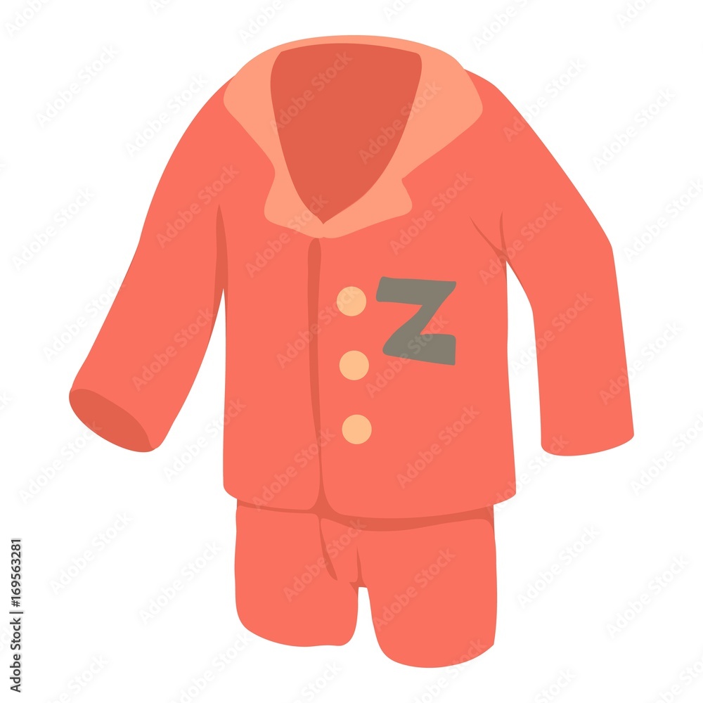 Pajamas icon, cartoon style
