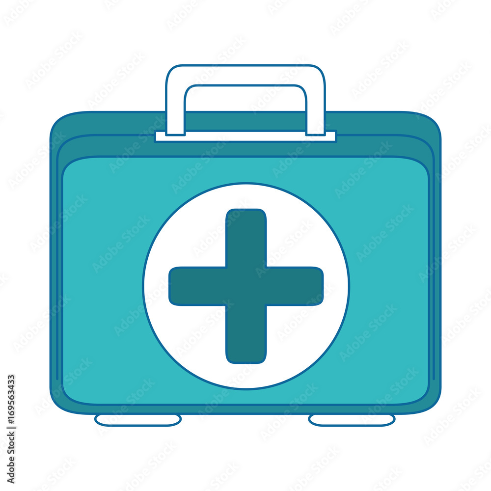 first aid kit icon over white background vector illustration first aid kit icon over white background vector illustration