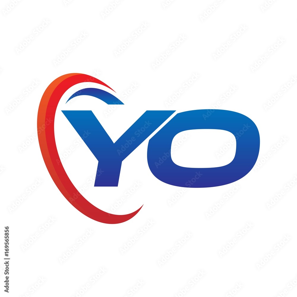 modern dynamic vector initial letters logo ya with circle swoosh red blue modern dynamic vector initial letters logo ya with circle swoosh red blue