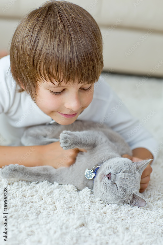 Child with an animal Child with an animal