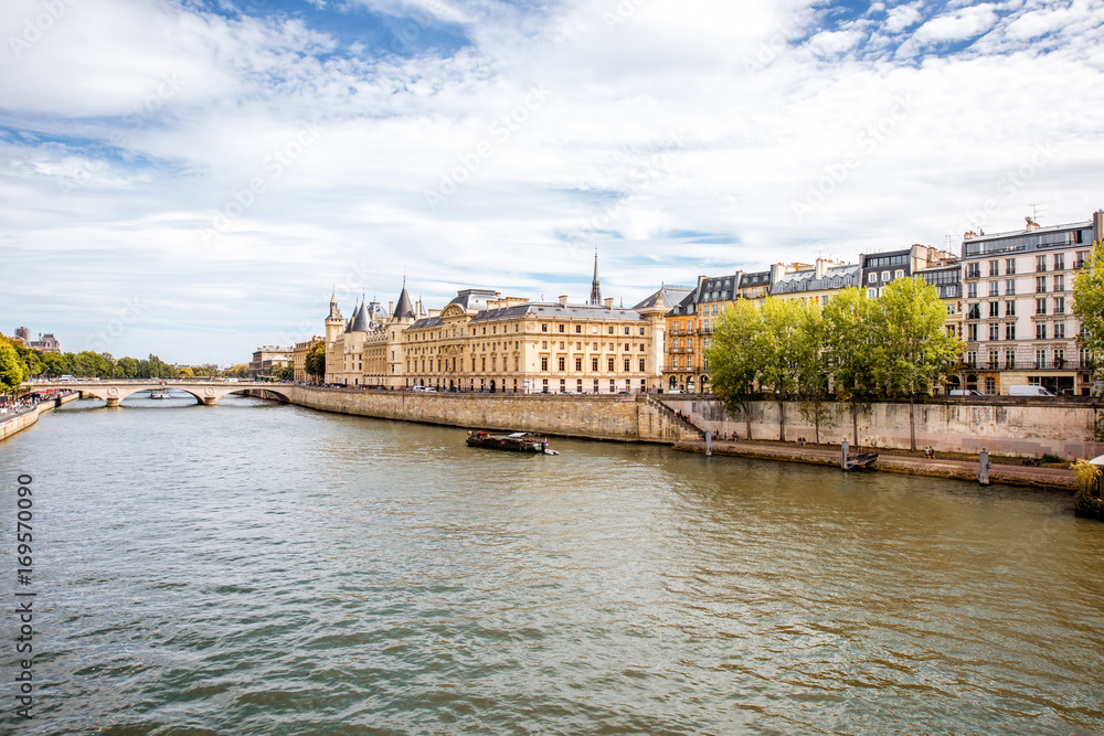 View on the Seine river in Paris