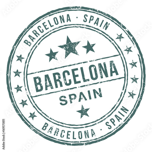 Barcelona Spain stamp