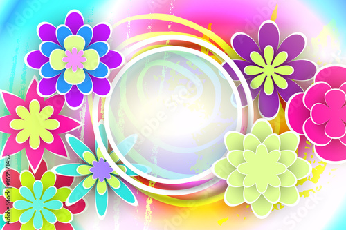 Beautiful Floral Template w...