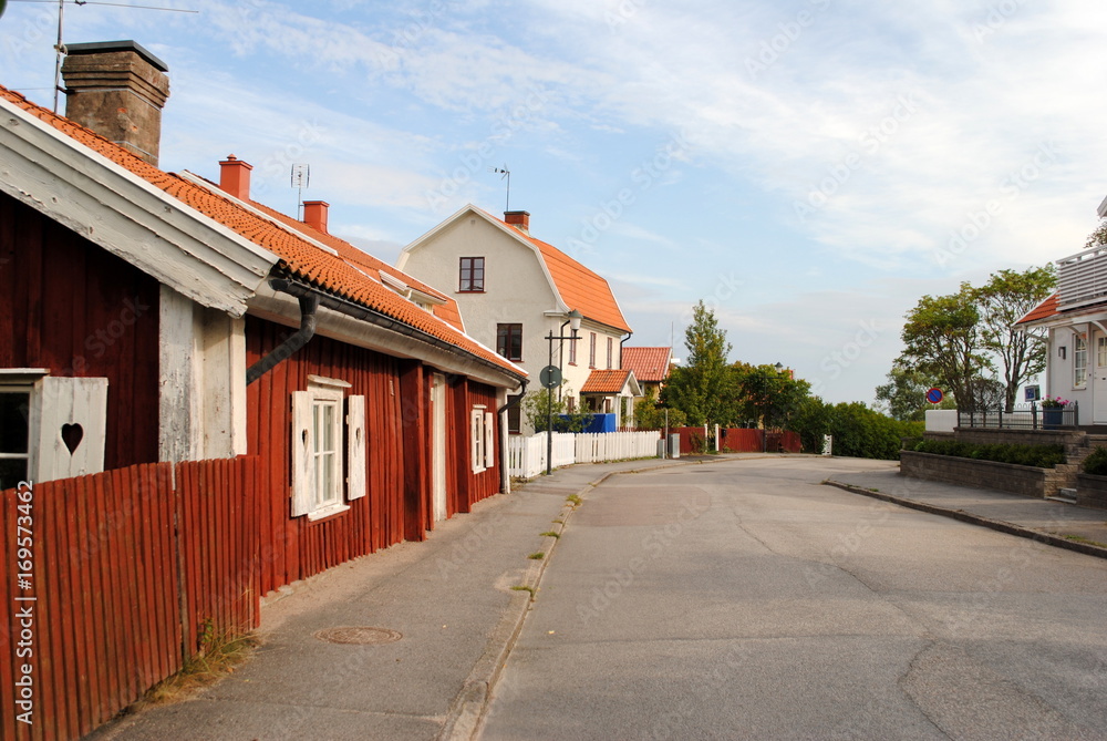 idyllische Gasse in Mariestad idyllische Gasse in Mariestad