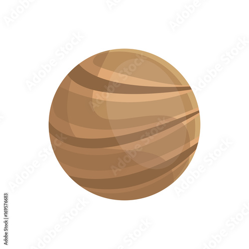 planet of the solar system isolated on white background vector illustration