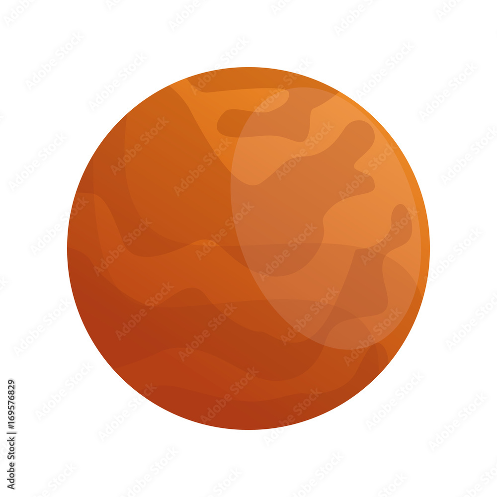 planet of the solar system isolated on white background vector illustration planet of the solar system isolated on white background vector illustration