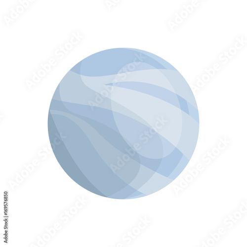 planet of the solar system isolated on white background vector illustration