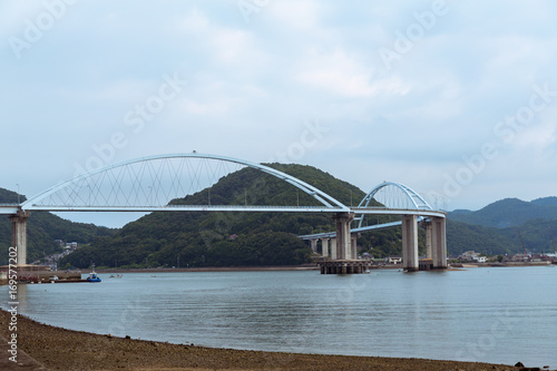 Utsumi Bridge in Hiroshima,Japan photo