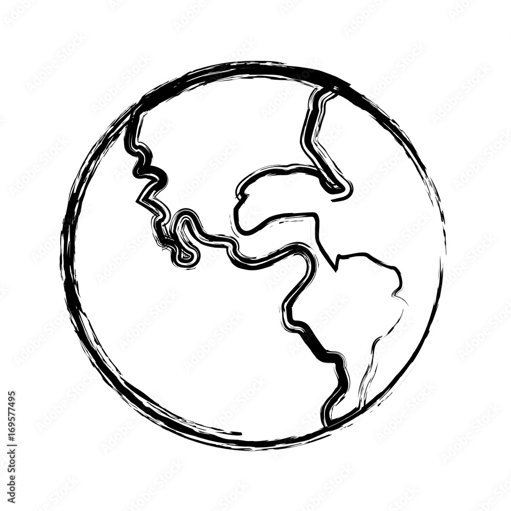 world earth planet system solar image vector illustration