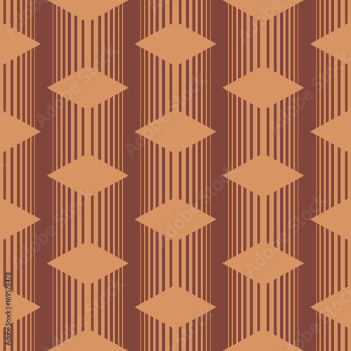 Seamless asian pattern with geometric elements