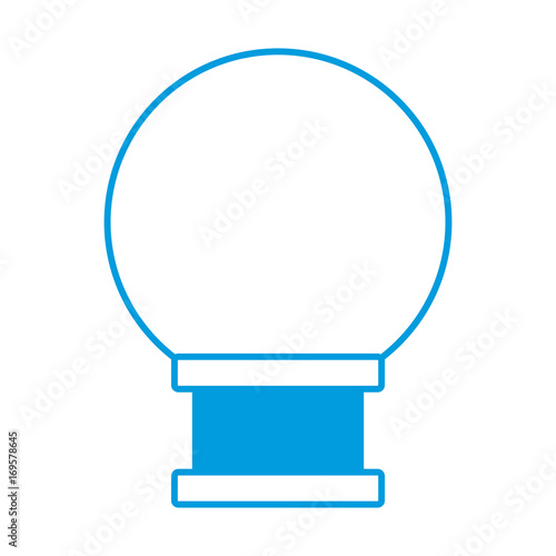 empty glass ball blank decoration round vector illustration