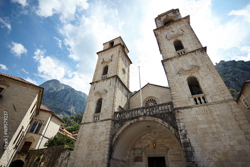 Beautiful Venetian clock tower in Kotor. 