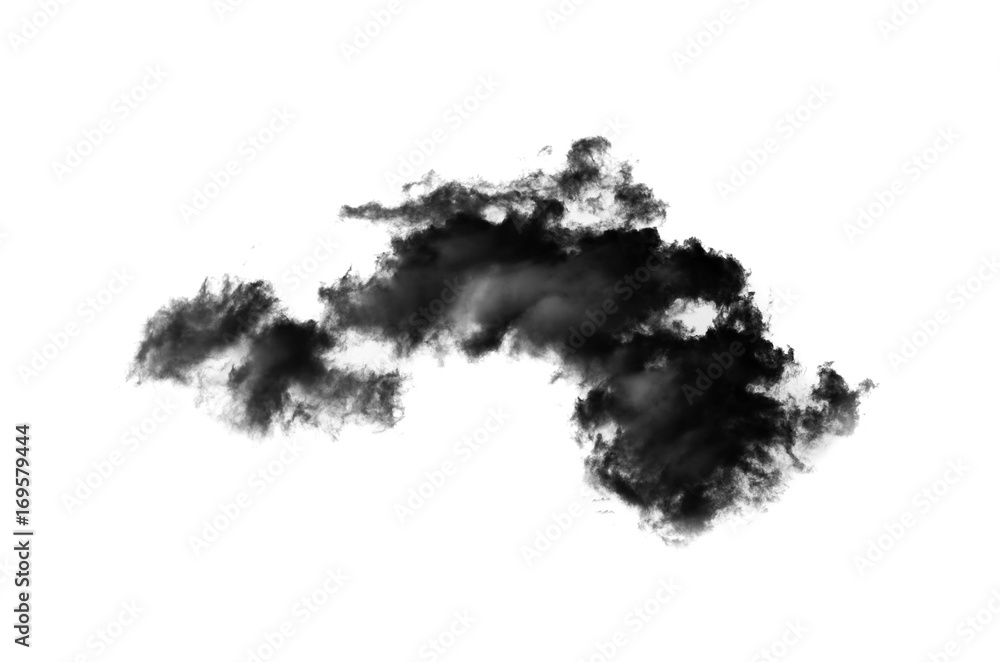 Fototapeta Black cloud on white