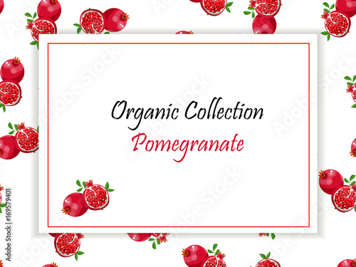 pomegranate or garnet Label