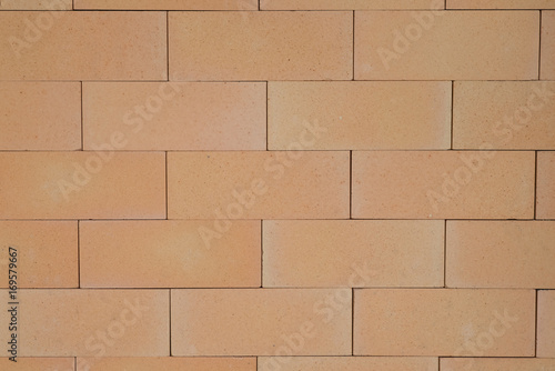 Red brick wall smooth