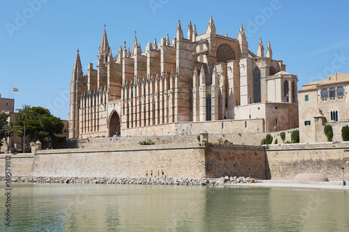 The Cathedral of Palma de Mallorca gothic style.