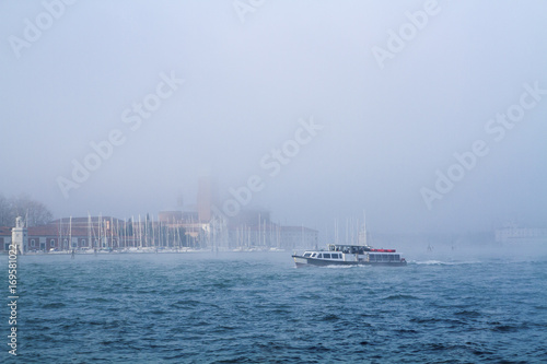 Vaporetto ferry boat on Canal Grande, Venice, Italy © dejank1