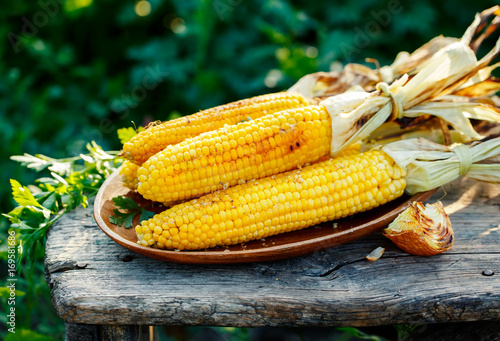 Grilled corn cobs © valya82