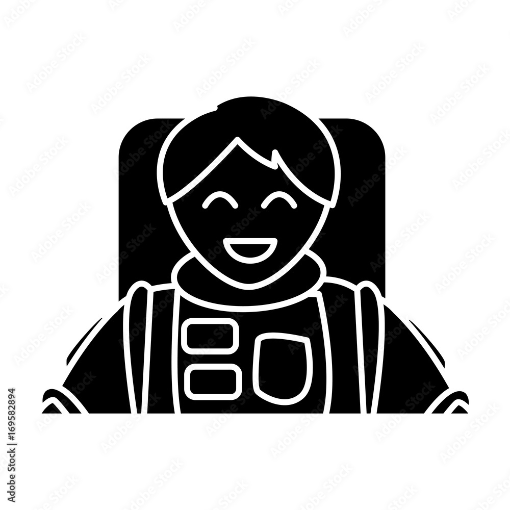 the portrait of astronaut man in a spacesuit exploring vector illustration the portrait of astronaut man in a spacesuit exploring vector illustration