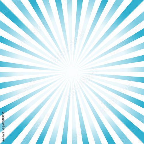 Abstract hard Blue White rays background. Vector