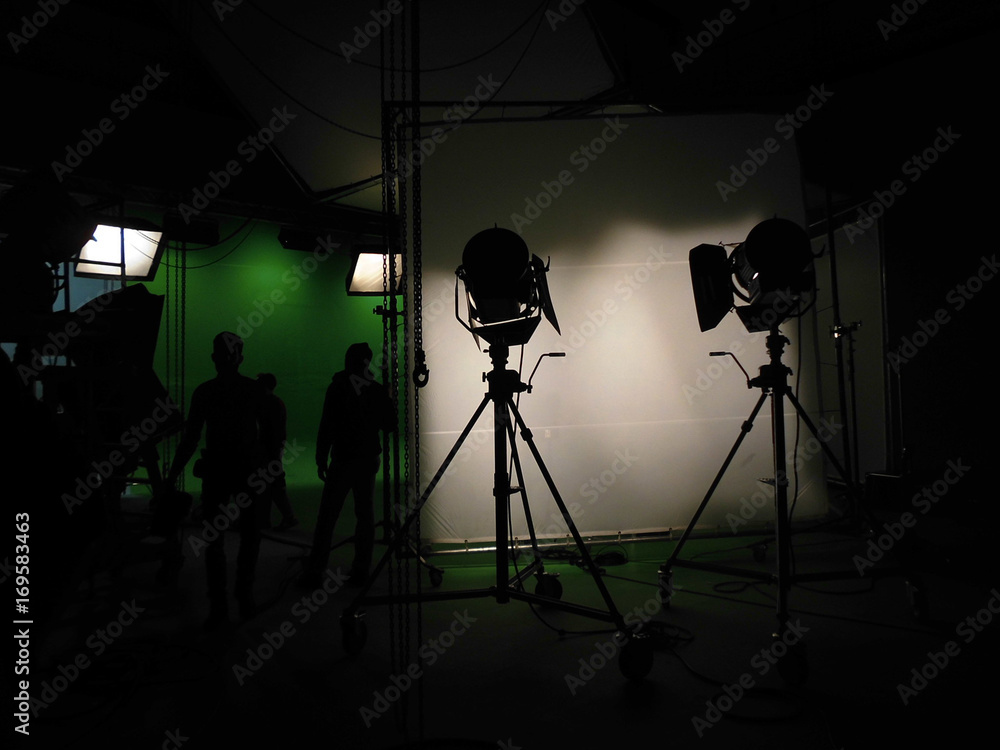 Kamera, Studio, Filmstudio, Greenscreen, Bluebox, Atelier