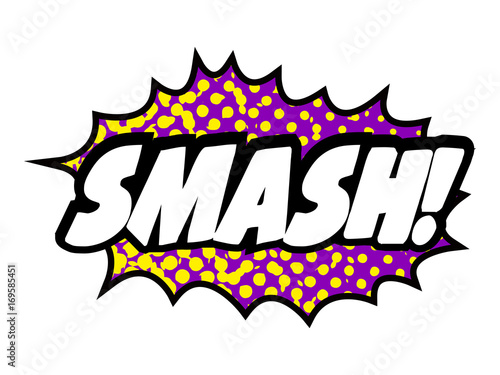 Isolated comic onomatopoeia