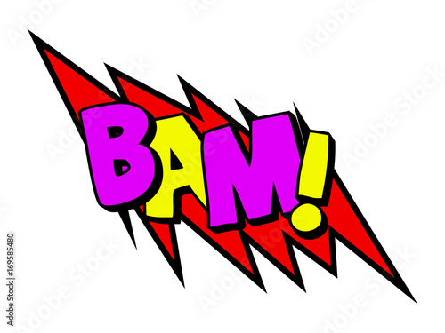 Isolated comic onomatopoeia