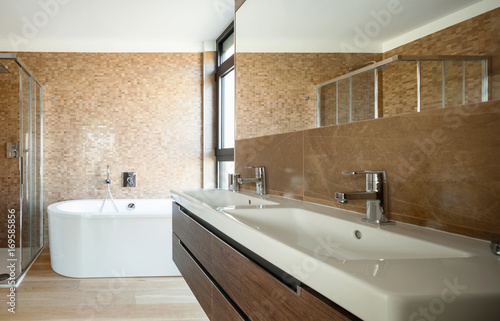 Luxury bathroom in a modern house