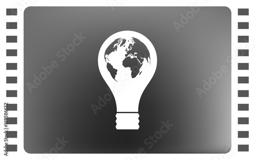 Light bulb vector icon