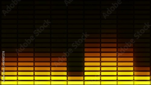 Audio equalizer bars moving photo