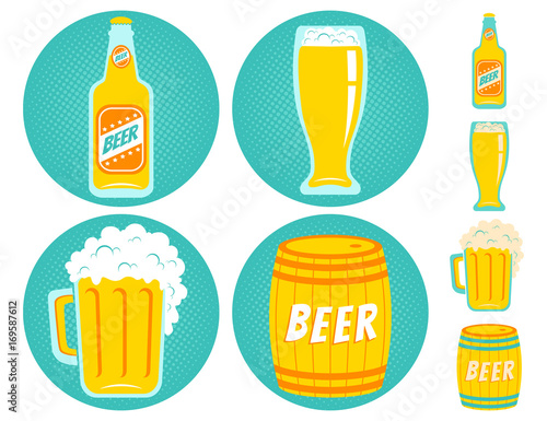 Vector icons beer