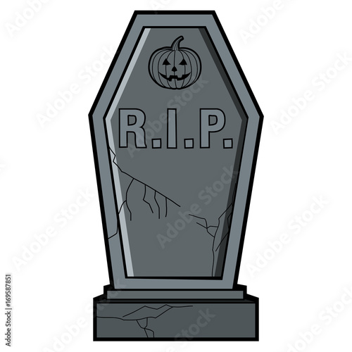 Isolated tombstone icon