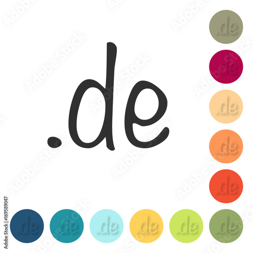Farbige Buttons - de Domain URL