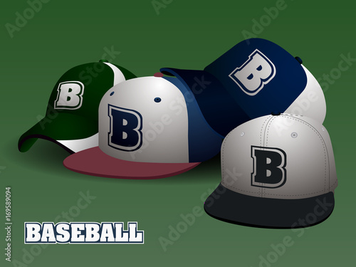Set of baseball caps